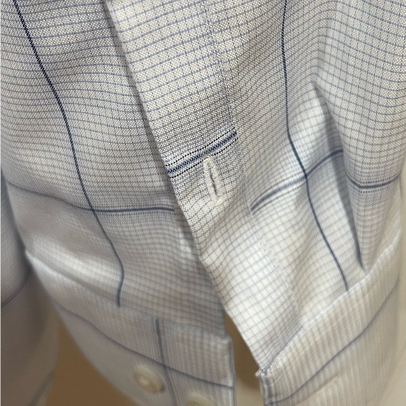 Calvin Klein Blue Casual Button Down Shirt Infinite Non Iron 4XL 34/35 - Picture 10 of 14